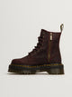 DR MARTENS WOMENS DR MARTENS JADON FLORAL DEBOSS CRAZY HORSE BOOT - RED - Boathouse