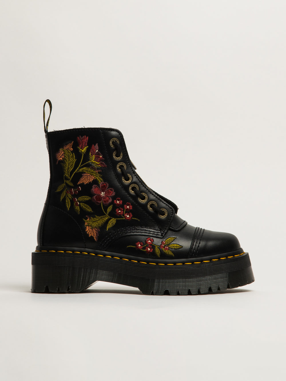 DR MARTENS SINCLAIR BOTTE WANAMA FLEURIE D'AUTOMNE - NOIR