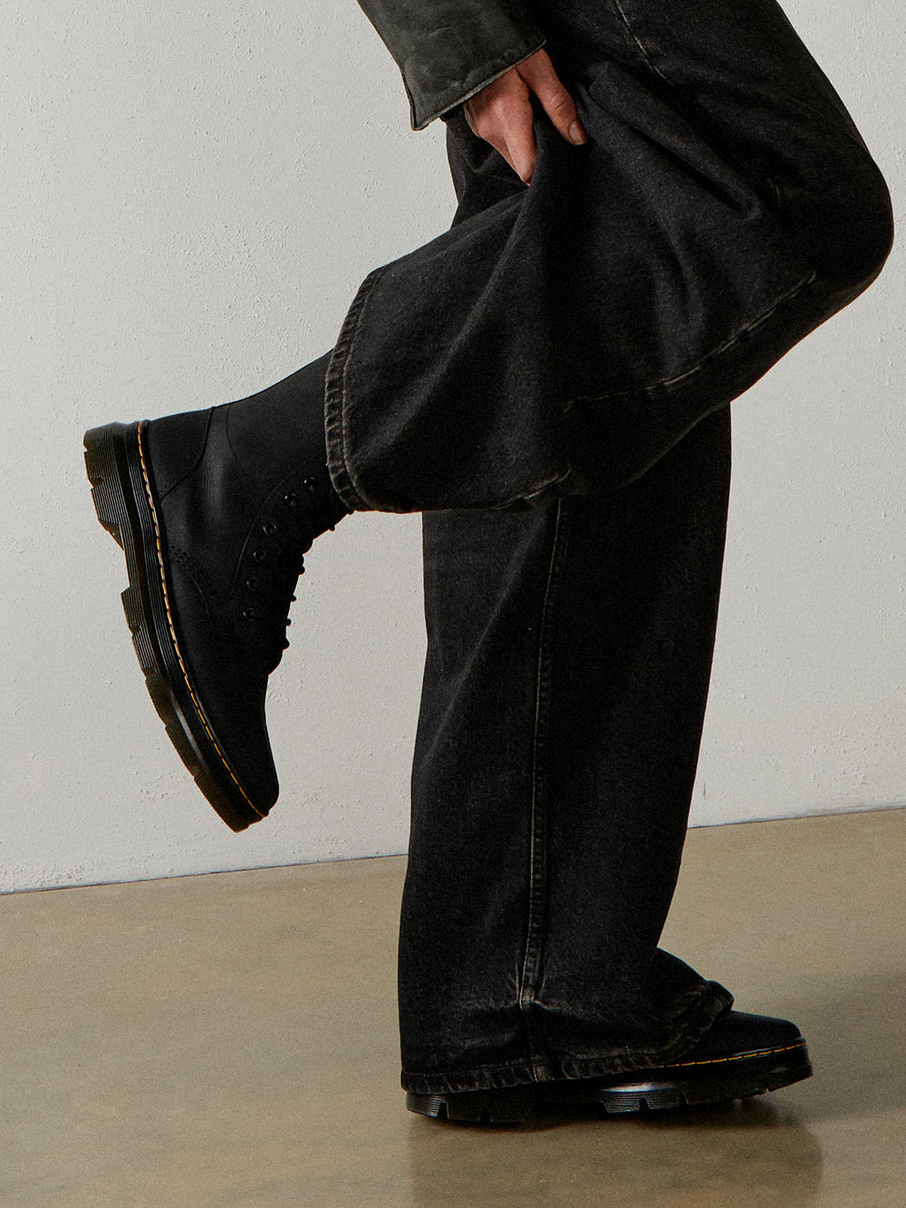 BOTTES COMBS EN CUIR CRAZY HORSE POUR HOMME
