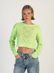 DAISY STREET LTD DAISY STREET LTD CROCHET KNIT BOXY JUMPER - CLEARANCE - Boathouse