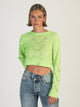 DAISY STREET LTD DAISY STREET LTD CROCHET KNIT BOXY JUMPER - CLEARANCE - Boathouse