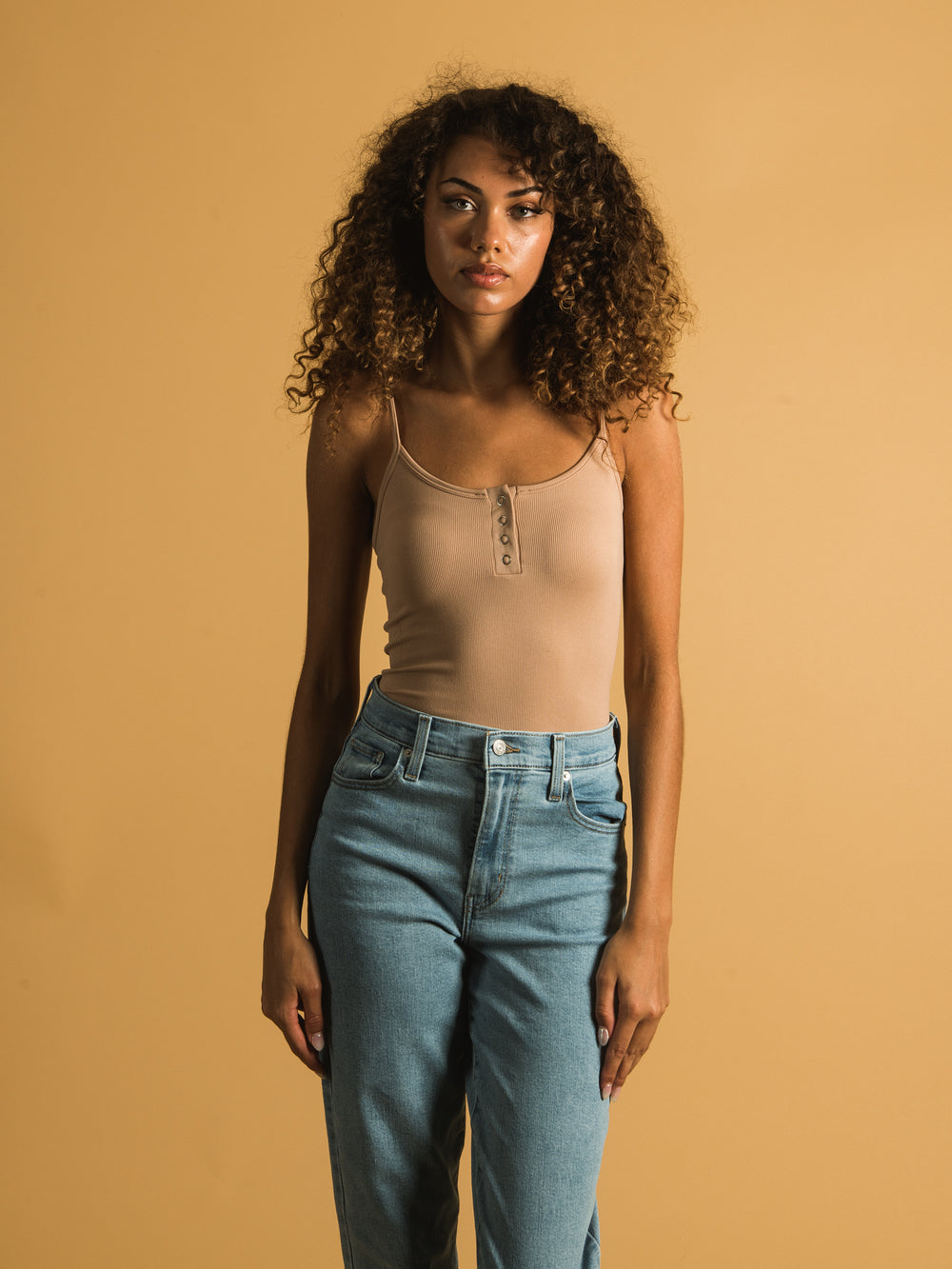 DYNAMIC SKINNY STRAP SNAP BODYSUIT - CLEARANCE