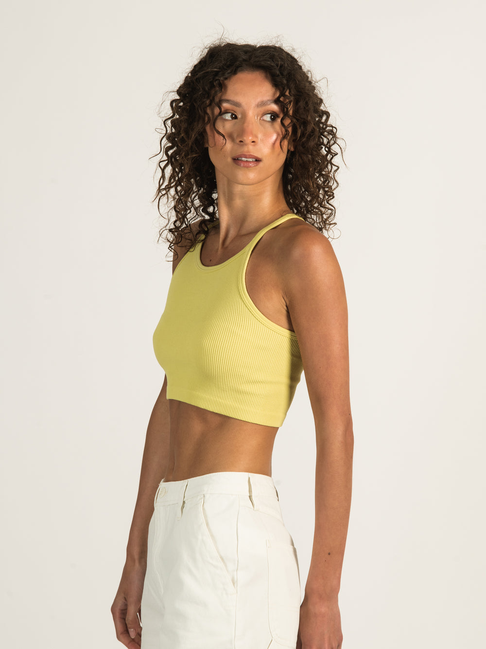 DYNAMIC THICK RIB RACERBACK CROP TANK - CLEARANCE