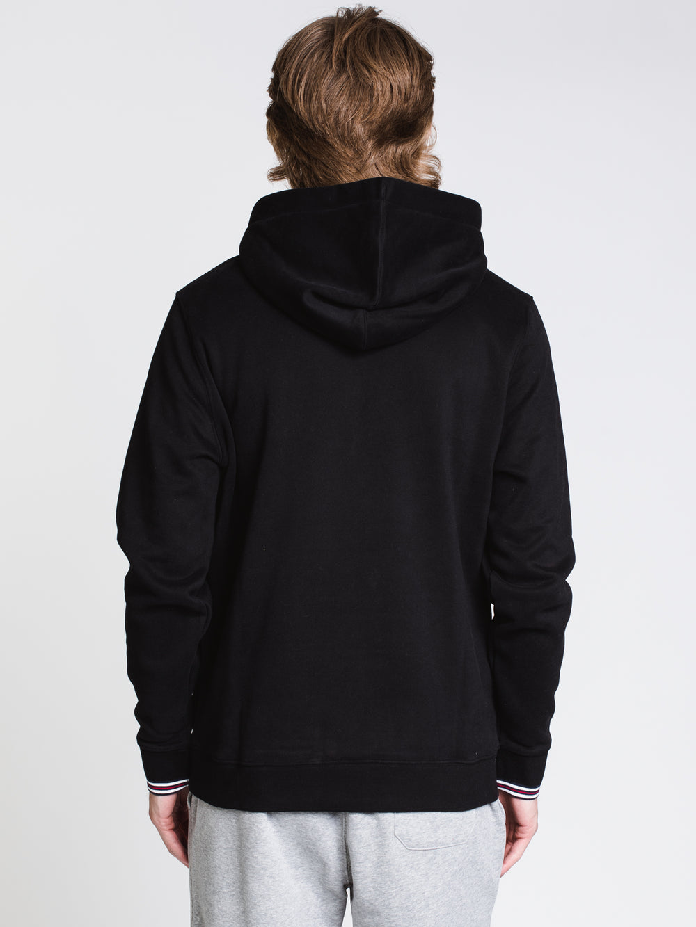 MENS NICO PULLOVER HOODIE- BLACK - CLEARANCE