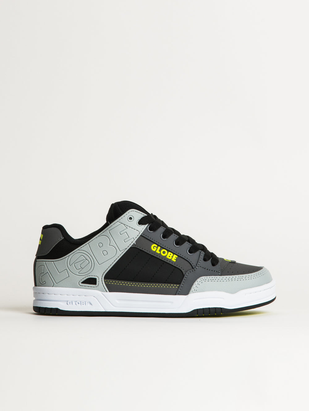 MENS GLOBE TILT SNEAKER - GREYSCALE/BLACK