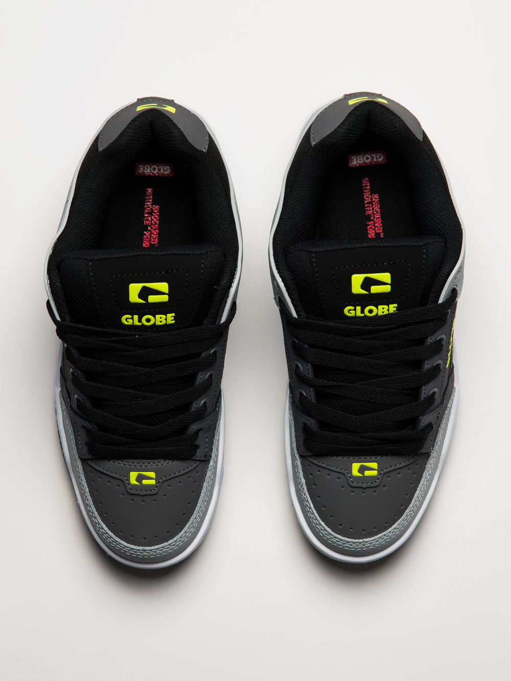 MENS GLOBE TILT SNEAKER - GREYSCALE/BLACK