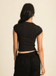 HARLOW HARLOW RIBBED BABY PRINT TEE - COAL - CLEARANCE - Boathouse