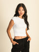 HARLOW HARLOW RIBBED BABY PRINT TEE - WHITE - CLEARANCE - Boathouse
