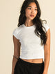 HARLOW HARLOW RIBBED BABY PRINT TEE - WHITE - CLEARANCE - Boathouse