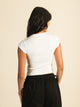 HARLOW HARLOW RIBBED BABY PRINT TEE - WHITE - CLEARANCE - Boathouse