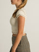 HARLOW HARLOW GABBY BABY T-SHIRT - CREAM - CLEARANCE - Boathouse