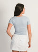 HARLOW HARLOW SQUARE NECK SEAMLESS TEE - BABY BLUE - CLEARANCE - Boathouse