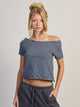 HARLOW HARLOW CATE TEE - DENIM - Boathouse