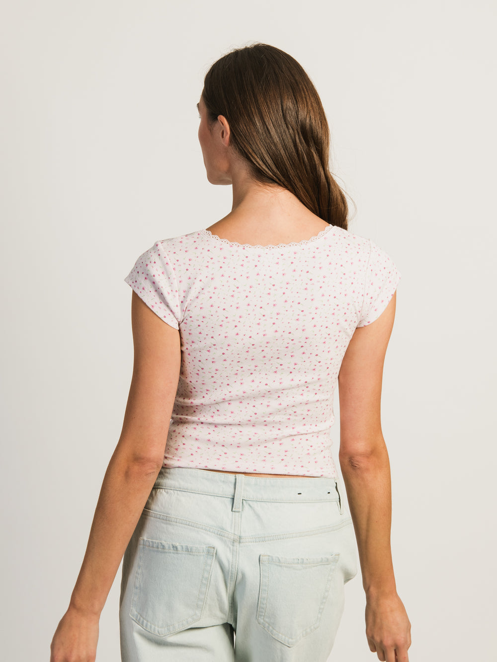 HARLOW EMMA PRINT TEE - BABY PINK