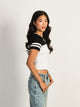 HARLOW HARLOW JESSIE TEE - BLACK WHITE - CLEARANCE - Boathouse