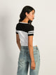 HARLOW HARLOW JESSIE TEE - BLACK WHITE - CLEARANCE - Boathouse