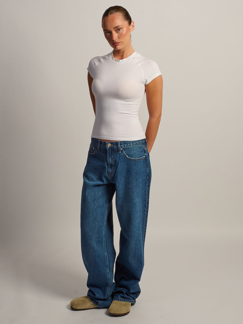 T-SHIRT RAGLAN ESSENTIEL HARLOW - BLANC