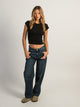 HARLOW HARLOW ESSENTIAL RIBBED BABY TEE - Boathouse