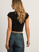 HARLOW HARLOW ESSENTIAL RIBBED BABY TEE - Boathouse