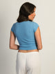 HARLOW HARLOW ESSENTIAL RIBBED BABY TEE - ELECTRIC BLUE - Boathouse