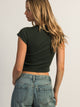 HARLOW HARLOW ESSENTIAL RIBBED BABY TEE - FOREST - Boathouse