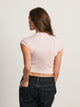 HARLOW HARLOW ESSENTIAL RIBBED BABY TEE - LIGHT PINK - Boathouse