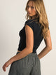 HARLOW HARLOW ESSENTIAL RIBBED BABY TEE - NAVY - Boathouse