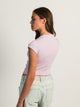 HARLOW HARLOW ESSENTIAL RIBBED BABY TEE - PURPLE - Boathouse
