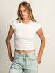 HARLOW HARLOW ESSENTIAL RIBBED BABY TEE - Boathouse