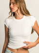 HARLOW HARLOW ESSENTIAL RIBBED BABY TEE - Boathouse