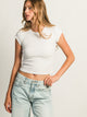 HARLOW HARLOW ESSENTIAL RIBBED BABY TEE - Boathouse