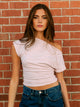 HARLOW HARLOW SLOANE TEE - BABY PINK - Boathouse