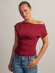HARLOW HARLOW SLOANE TEE - BURGUNDY - Boathouse