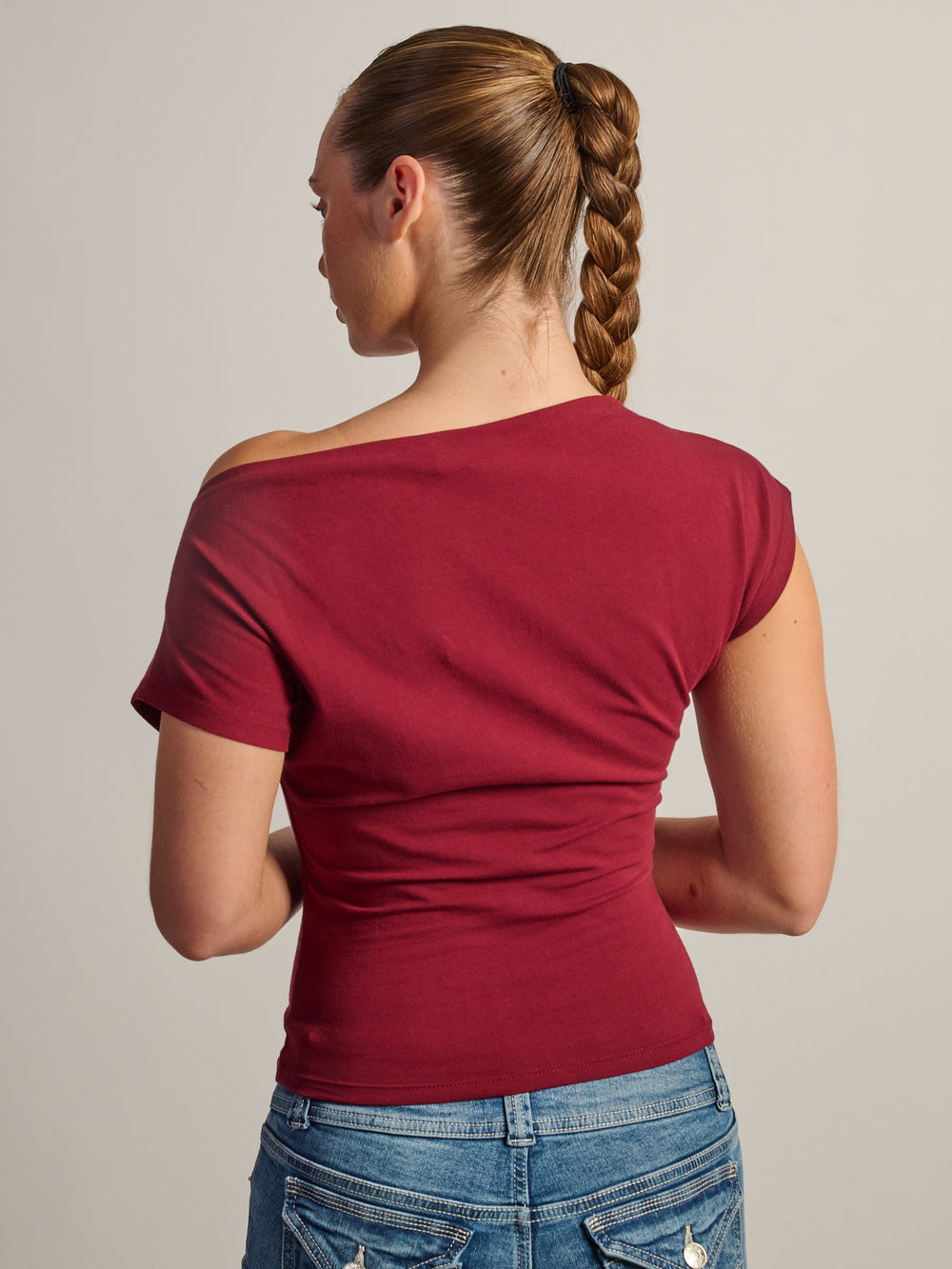 T-SHIRT HARLOW SLOANE - BOURGOGNE
