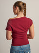 HARLOW HARLOW SLOANE TEE - BURGUNDY - Boathouse