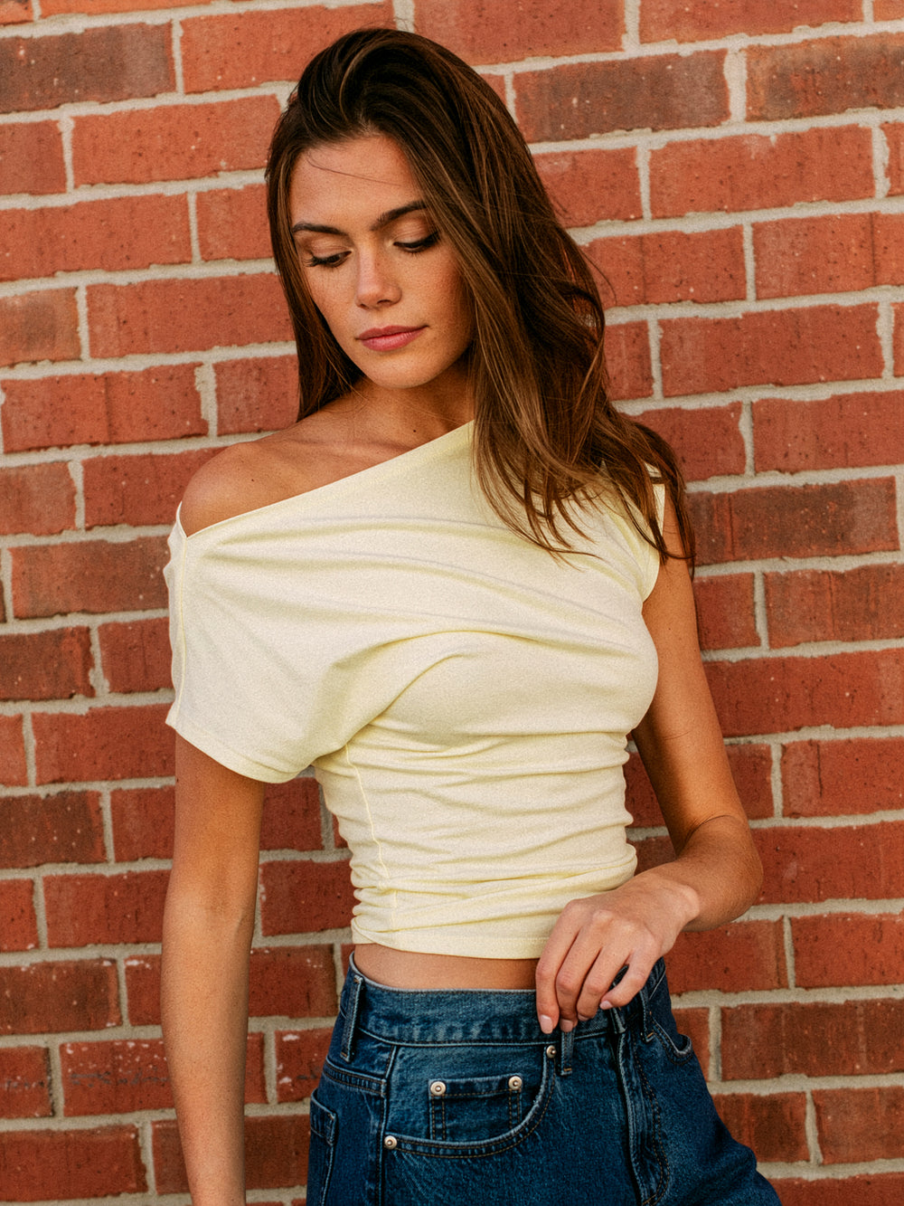 T-SHIRT HARLOW SLOANE – JAUNE