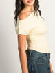 HARLOW HARLOW SLOANE TEE - YELLOW - Boathouse