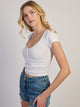 HARLOW HARLOW IRIS HENLEY TEE - WHITE - Boathouse