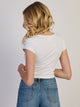 HARLOW HARLOW IRIS HENLEY TEE - WHITE - Boathouse