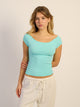 HARLOW HARLOW CLAIRE TEE - AQUA - Boathouse
