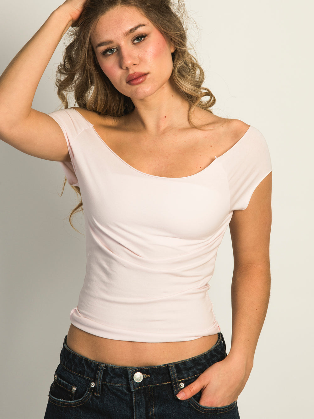 TEE-SHIRT HARLOW CLAIRE - ROSE BÉBÉ