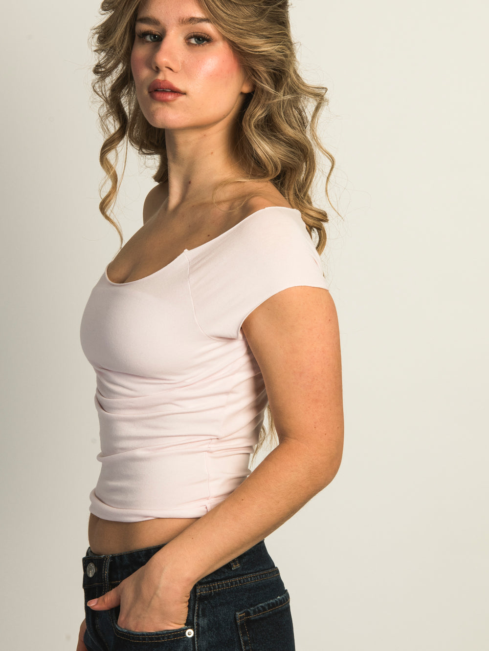 TEE-SHIRT HARLOW CLAIRE - ROSE BÉBÉ