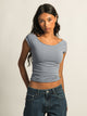 HARLOW HARLOW CLAIRE TEE - DENIM - Boathouse