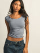 HARLOW HARLOW CLAIRE TEE - DENIM - Boathouse