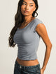 HARLOW HARLOW CLAIRE TEE - DENIM - Boathouse