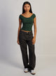 HARLOW CLAIRE TEE - FOREST