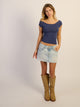 HARLOW HARLOW CLAIRE TEE - INDIGO - Boathouse