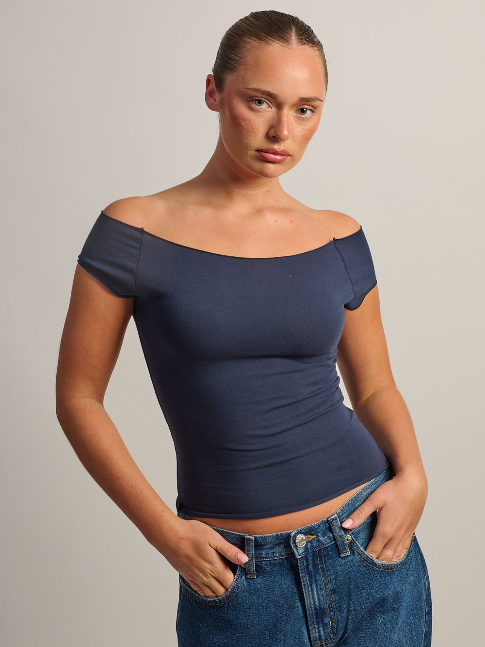 T-SHIRT HARLOW CLAIRE - MARINE
