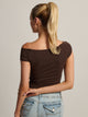 HARLOW CLAIRE TEE 88 - MARRON