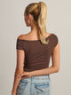 HARLOW HARLOW CLAIRE TEE 88 - BROWN - Boathouse